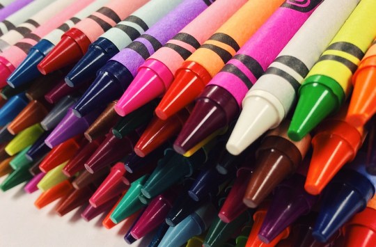 How green is it to color with crayons